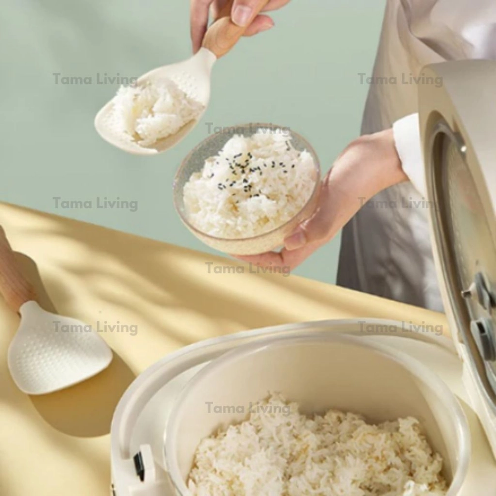 TAMA LIVING Koora Sendok Nasi Anti Lengket Bahan Silikon Tebal Bisa Berdiri Centong Nasi Rice Spoon
