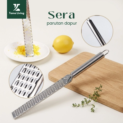 TAMA LIVING Sera Parutan Lemon Keju Bahan Stainless Cheese Grater Parutan Sayur Parutan Serbaguna